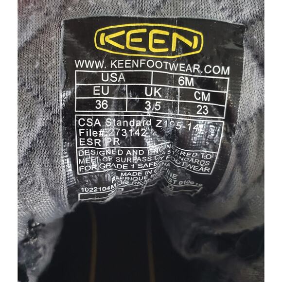 KEEN Utility CSA Seattle 6" Waterproof Work Boots Black 6M Aluminum Toe Safety - Picture 8 of 11